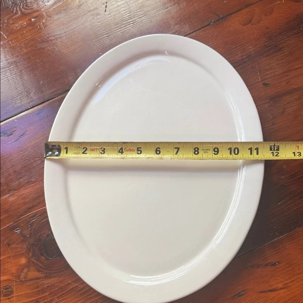 Sur La Table Covered Oval White Serving Platter